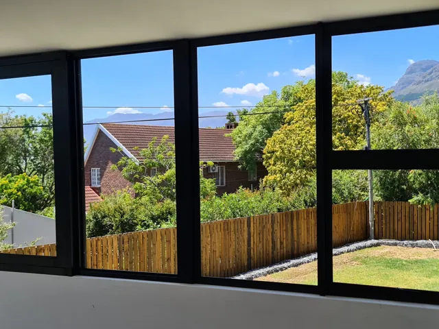 Casement window with fixed panels, Somerset West